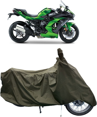 Tricway Two Wheeler Cover for Kawasaki(Ninja H2 SX, Green)