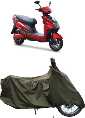 Tricway Two Wheeler Cover for Techo Electra(Raptor BS6, Green)