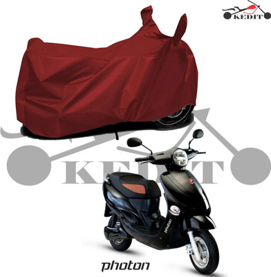 KEDIT Two Wheeler Cover for Hero(Electric Optima BS6, Maroon)