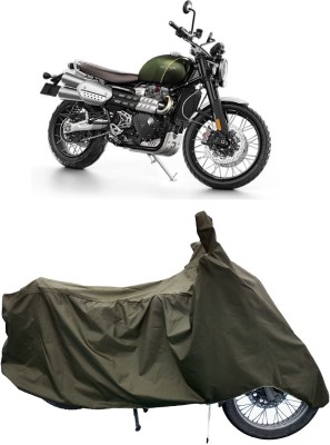 Tricway Two Wheeler Cover for Triumph(Scrambler 1200 BS6, Green)