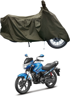 Tricway Two Wheeler Cover for Hero(Glamour FI, Green)