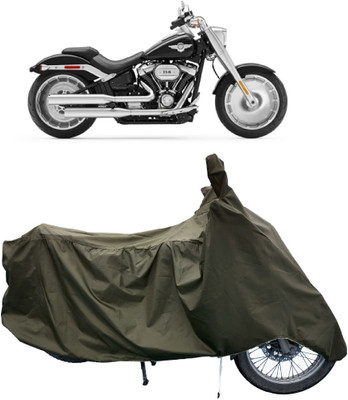 Tricway Two Wheeler Cover for Harley Davidson(Fat Boy, Green)