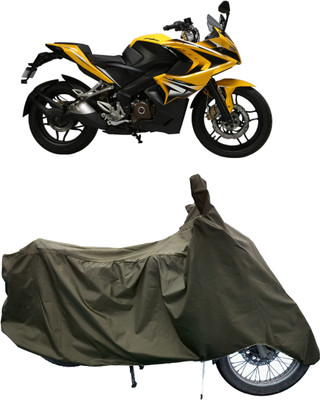 Tricway Two Wheeler Cover for Bajaj(Pulsar SS400 BS6, Green)
