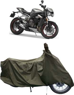 Tricway Two Wheeler Cover for Triumph(Street Triple RS BS6, Green)
