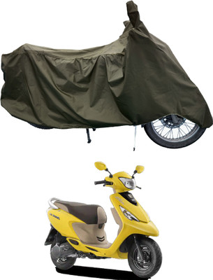 Tricway Two Wheeler Cover for TVS(Scooty Zest 110, Green)