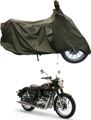 Tricway Two Wheeler Cover for Royal Enfield(Classic 350, Green)
