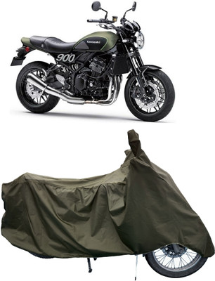 Tricway Two Wheeler Cover for Kawasaki(Z900RS, Green)