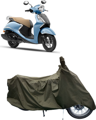 Tricway Two Wheeler Cover for Yamaha(Fascino 125 BS6, Green)