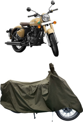 Tricway Two Wheeler Cover for Royal Enfield(Classic 350 Signals, Green)