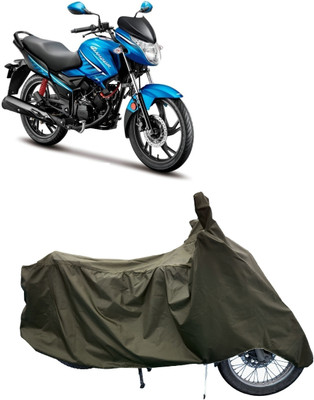 Tricway Two Wheeler Cover for Hero(Glamour i3s BS6, Green)