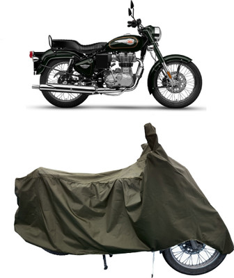 Tricway Two Wheeler Cover for Royal Enfield(Standardv, Green)
