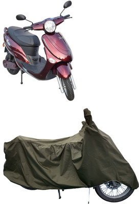 Tricway Two Wheeler Cover for Avon(E Star BS6, Green)