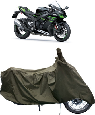 Tricway Two Wheeler Cover for Kawasaki(Ninja ZX 10R BS6, Green)