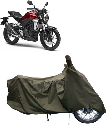 Tricway Two Wheeler Cover for Honda(CB300R, Green)