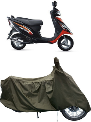 Tricway Two Wheeler Cover for TVS(Scooty Streak, Green)
