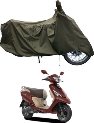 Tricway Two Wheeler Cover for TVS(Scooty Zest BS6, Green)