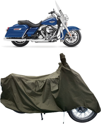 Tricway Two Wheeler Cover for Harley Davidson(Road King, Green)