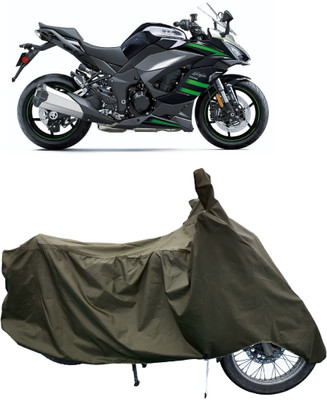 Tricway Two Wheeler Cover for Kawasaki(Ninja 1000 BS6, Green)