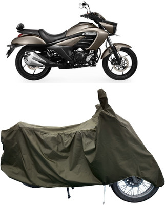 Tricway Two Wheeler Cover for Suzuki(intruder 150, Green)