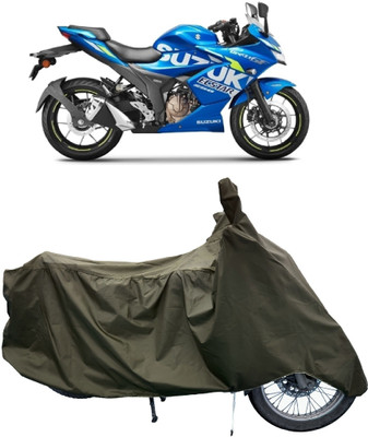 Tricway Two Wheeler Cover for Suzuki(Gixxer SF 250, Green)