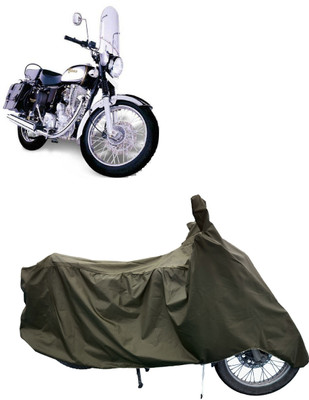 Tricway Two Wheeler Cover for Royal Enfield(Machismo 350, Green)