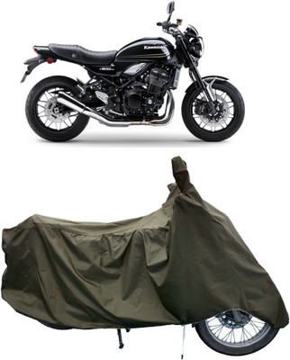 Tricway Two Wheeler Cover for Kawasaki(Z900RS BS6, Green)