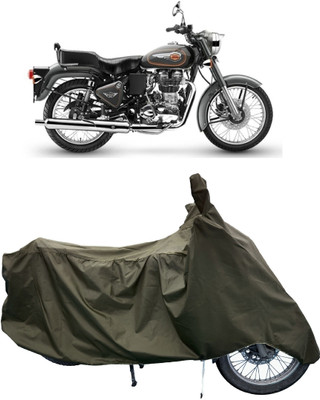 Tricway Two Wheeler Cover for Royal Enfield(Bullet 500, Green)