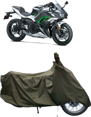 Tricway Two Wheeler Cover for Kawasaki(Ninja 650 BS6, Green)