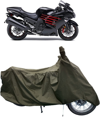 Tricway Two Wheeler Cover for Kawasaki(Ninja ZX-14R, Green)
