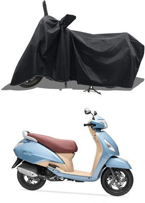 KEDIT Two Wheeler Cover for TVS(Jupiter 125, Black)