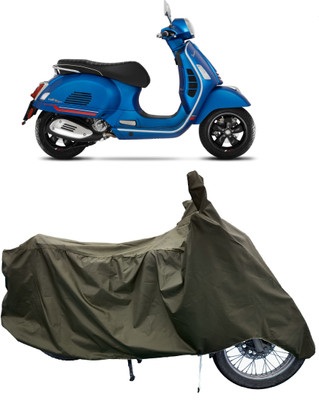 Tricway Two Wheeler Cover for Vespa(GTS Super 300 BS6, Green)