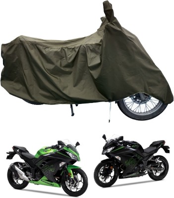 Tricway Two Wheeler Cover for Kawasaki(Ninja 300 BS6, Green)