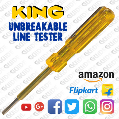 Guide KING_UNBREAKABLE LINE TESTER Analog Voltage Tester