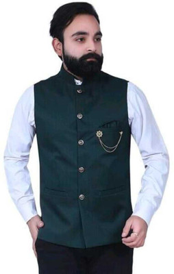 maksud enterprise Solid Men Waistcoat