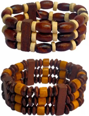 Dee Gee's mart WOODEN BAND FOR BOYSA GIRLS Boys & Girls Wrist Band Boys & Girls(Brown, Pack of 2)