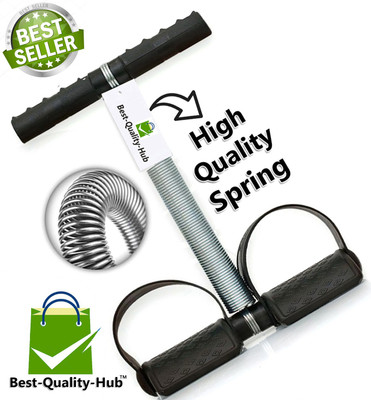 Best-Quality-Hub Tummy Trimmer Single Spring for Men & Women Ab Exerciser for Fitness Ab Exerciser(Black)