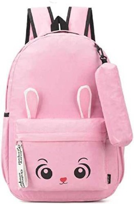 Solace Bunny-Pink-123 25 L Backpack(Pink)