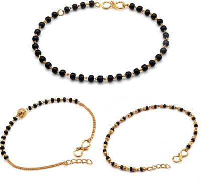 JHB Brass Gold-plated Bracelet(Pack of 3)