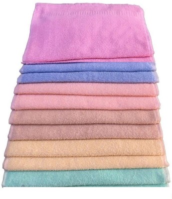 VORDVIGO Cotton 200 GSM Hand Towel Set(Pack of 10)