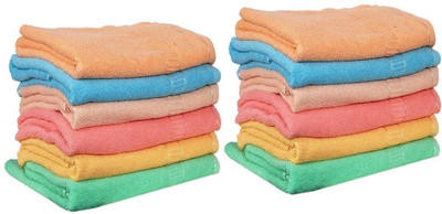 n g products Cotton 200 GSM Hand Towel Set(Pack of 12)