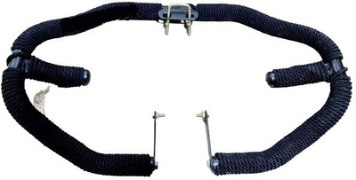 DOLSHACOB Front Leg Guard Black Rope For RE Bullet Classic/Standard/Electra/Thunderbird Bike Crash Guard(Royal Enfield)
