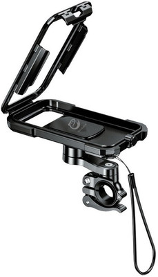 Yellowfin Fully Waterproof Handlebar Quick Release| Maps and GPS Navigation|Scooter|Cycle| Bike Mobile Holder(Black)