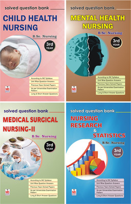 B.Sc. Nursing 3rd Year Solved QB (4 Books Set)(Paperback, Farzand Ali)