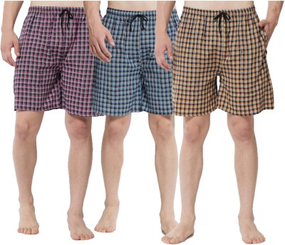 visgo Checkered Men Boxer