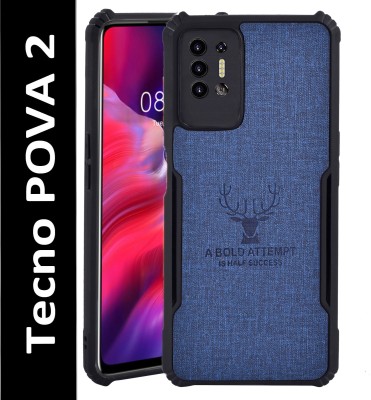 Balacase Back Cover for Tecno POVA 2(Blue, Shock Proof, Pack of: 1)