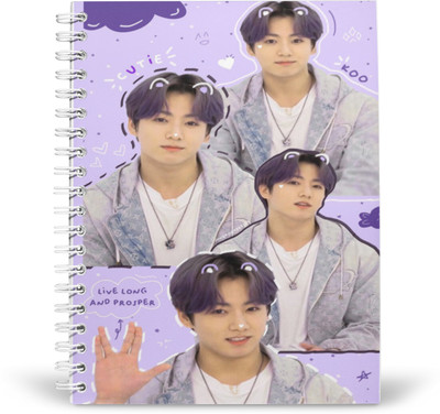 PurpleBees BTS Jungkook Special A5 Diary Unruled 160 Pages(White)