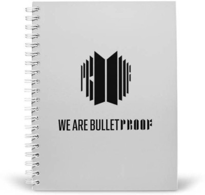 PurpleBees BTS Proof Edition A5 Diary Unruled 160 Pages(White)