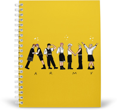 PurpleBees BTS ARMY Behind You Special A5 Diary Unruled 160 Pages(White)