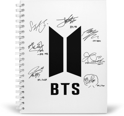 PurpleBees BTS Signature A5 Diary Unruled 160 Pages(White)