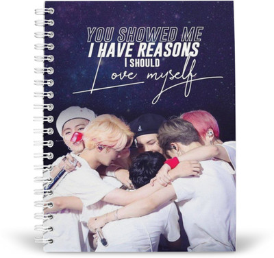PurpleBees BTS Love Yourself Special A5 Diary Unruled 160 Pages(White)